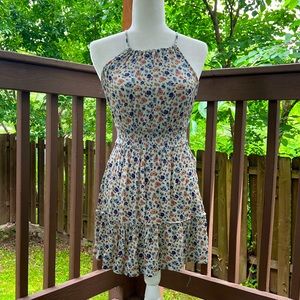 Robin’s Egg Blue Floral Sundress